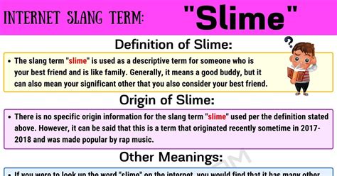 slime meaning slang urban